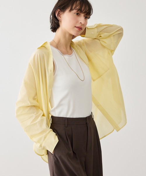 ROPE' PICNIC（ロペピクニック）の「シアードッキングリブタンクトップ（タンクトップ・レディース・ブラック/ホワイト/ブラウン・FREE）」の22枚目の写真