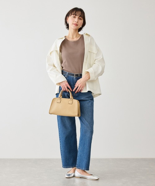 ROPE' PICNIC（ロペピクニック）の「シアードッキングリブタンクトップ（タンクトップ・レディース・ブラック/ホワイト/ブラウン・FREE）」の18枚目の写真