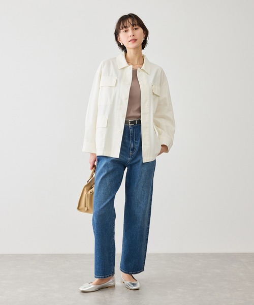 ROPE' PICNIC（ロペピクニック）の「シアードッキングリブタンクトップ（タンクトップ・レディース・ブラック/ホワイト/ブラウン・FREE）」の8枚目の写真