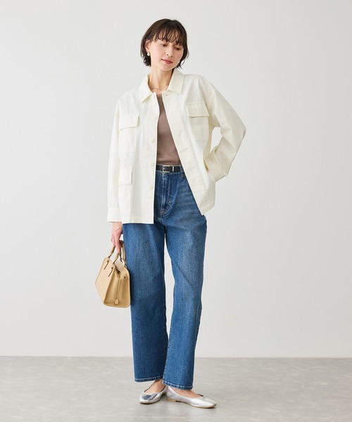 ROPE' PICNIC（ロペピクニック）の「シアードッキングリブタンクトップ（タンクトップ・レディース・ブラック/ホワイト/ブラウン・FREE）」の7枚目の写真