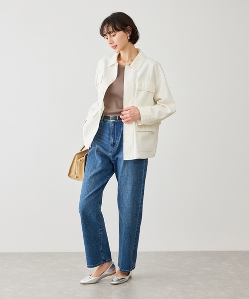 ROPE' PICNIC（ロペピクニック）の「シアードッキングリブタンクトップ（タンクトップ・レディース・ブラック/ホワイト/ブラウン・FREE）」の6枚目の写真