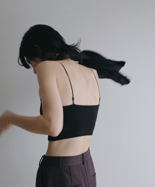 anuke（アンヌーク）の「Padin Half Camisole（キャミソール・レディース・ホワイト/ブラウン/ブラック・FREE）」の4枚目の写真