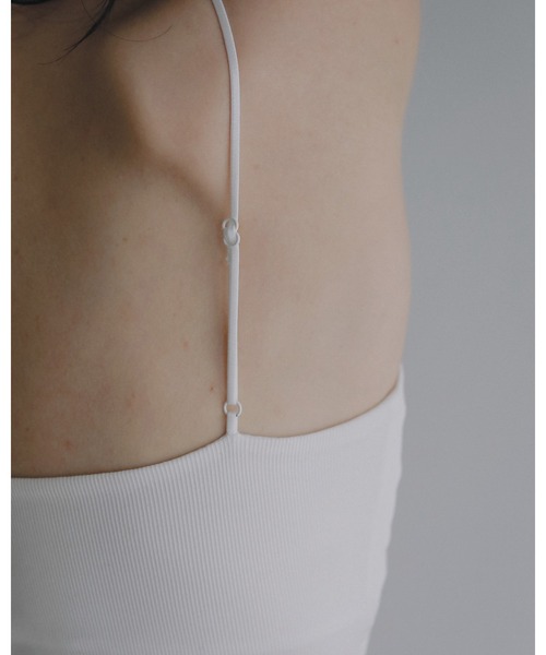 anuke（アンヌーク）の「Padin Half Camisole（キャミソール・レディース・ホワイト/ブラウン/ブラック・FREE）」の9枚目の写真