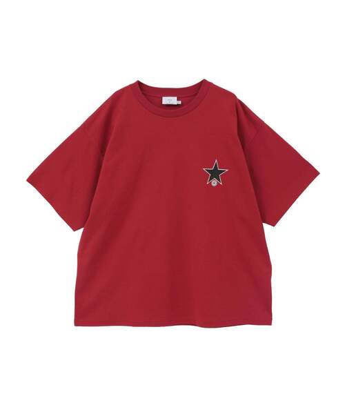 CONVERSE TOKYO（コンバーストウキョウ）の「CIRCLE FLOWER LOGO TEE（Tシャツ/カットソー・レディース・レッド/ホワイト/ブラック・SMALL/MEDIUM）」の7枚目の写真
