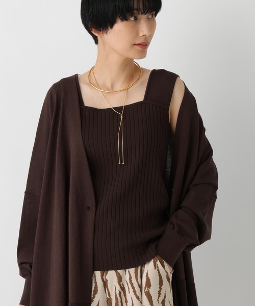 Elura（エルーラ）の「サマープロテクトタンク/659659（タンクトップ・レディース・グレイッシュベージュ/ブラック/ダークブラウン/ホワイト・FREE）」の4枚目の写真