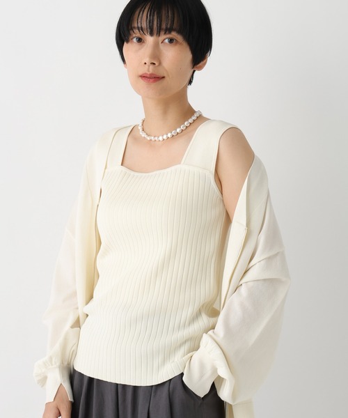 Elura（エルーラ）の「サマープロテクトタンク/659659（タンクトップ・レディース・グレイッシュベージュ/ブラック/ダークブラウン/ホワイト・FREE）」の2枚目の写真