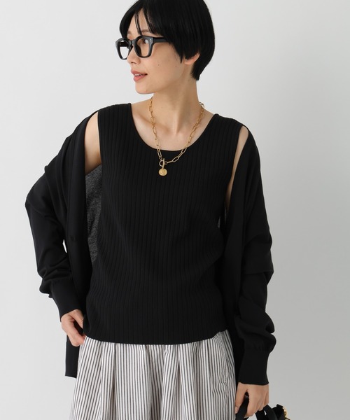 Elura（エルーラ）の「サマープロテクトタンク/659659（タンクトップ・レディース・グレイッシュベージュ/ブラック/ダークブラウン/ホワイト・FREE）」の3枚目の写真