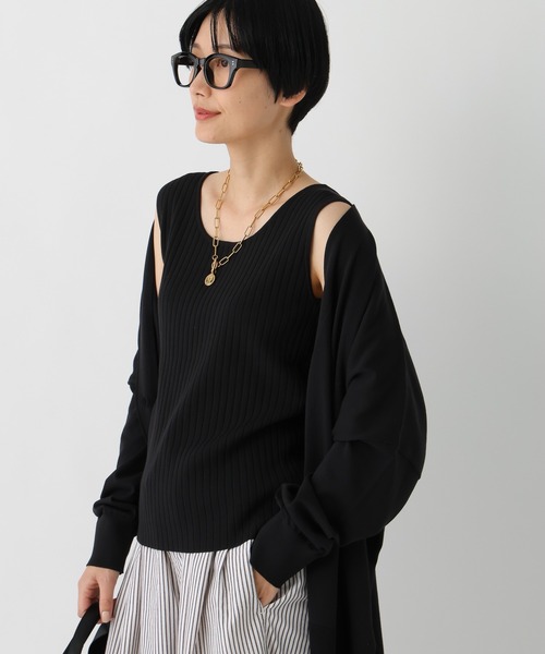 Elura（エルーラ）の「サマープロテクトタンク/659659（タンクトップ・レディース・グレイッシュベージュ/ブラック/ダークブラウン/ホワイト・FREE）」の8枚目の写真