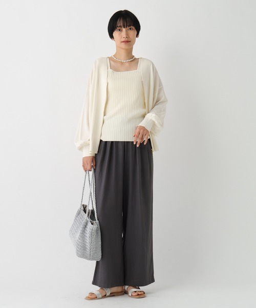 Elura（エルーラ）の「サマープロテクトタンク/659659（タンクトップ・レディース・グレイッシュベージュ/ブラック/ダークブラウン/ホワイト・FREE）」の5枚目の写真