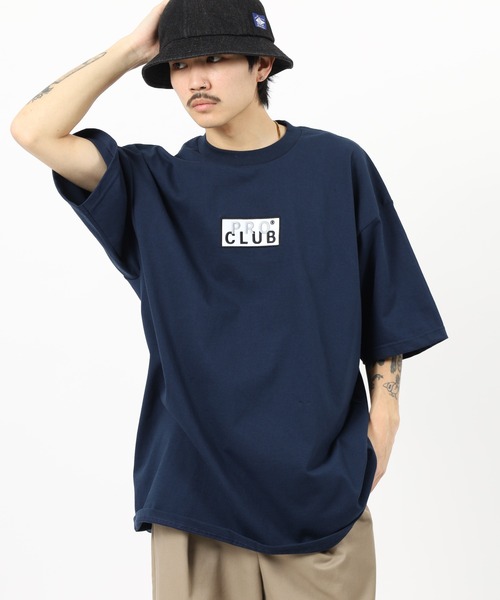 PRO CLUB (プロクラブ)の「PRO CLUB BOX LOGO TEE ボックスロゴワッペン ヘビーウェイト半袖Tシャツ(Tシャツ/カットソー・メンズ・ブラック/ホワイト/ネイビー/カーキ/ヘザーグレー・L/M/S/2XL/XL/3XL)」の5枚目の写真