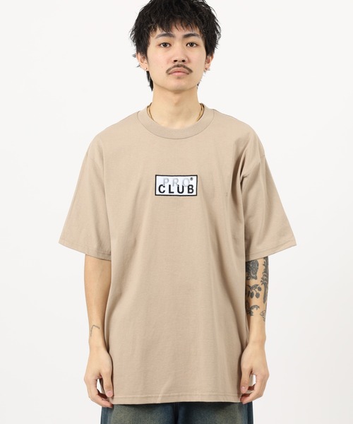 PRO CLUB (プロクラブ)の「PRO CLUB BOX LOGO TEE ボックスロゴワッペン ヘビーウェイト半袖Tシャツ(Tシャツ/カットソー・メンズ・ブラック/ホワイト/ネイビー/カーキ/ヘザーグレー・L/M/S/2XL/XL/3XL)」の18枚目の写真