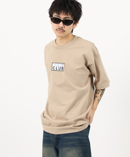 PRO CLUB (プロクラブ)の「PRO CLUB BOX LOGO TEE ボックスロゴワッペン ヘビーウェイト半袖Tシャツ(Tシャツ/カットソー・メンズ・ブラック/ホワイト/ネイビー/カーキ/ヘザーグレー・L/M/S/2XL/XL/3XL)」の8枚目の写真