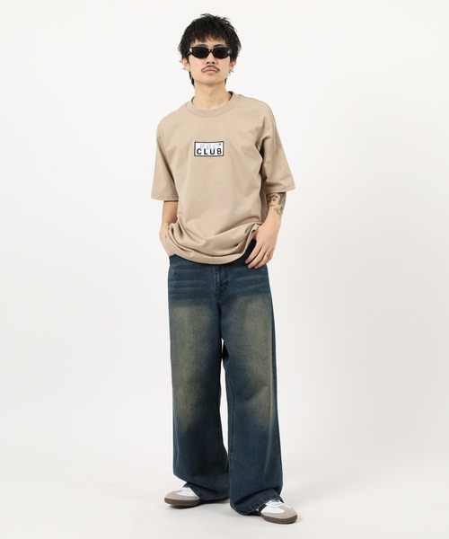 PRO CLUB (プロクラブ)の「PRO CLUB BOX LOGO TEE ボックスロゴワッペン ヘビーウェイト半袖Tシャツ(Tシャツ/カットソー・メンズ・ブラック/ホワイト/ネイビー/カーキ/ヘザーグレー・L/M/S/2XL/XL/3XL)」の10枚目の写真