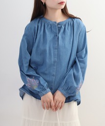 Quelle Chance（ケルシャンス）の「袖花刺繍 ブラウス 長袖（シャツ/ブラウス）」