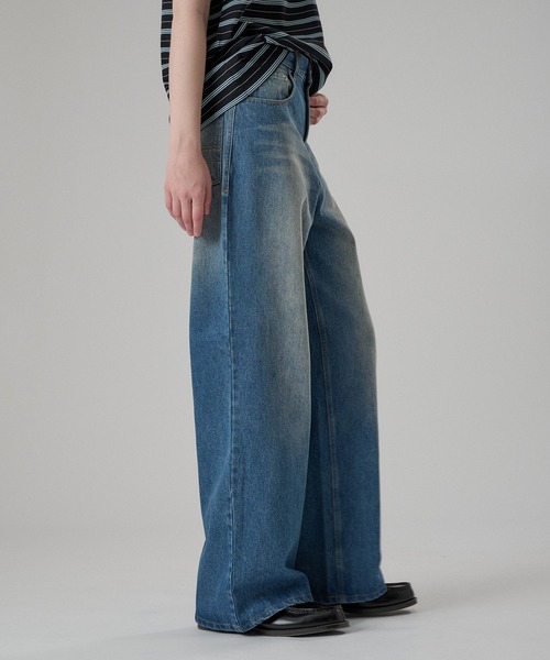 ONCILY(オンシェリー)の「SLIM STRAIGHT DENIM PANTS / スリムストレートデニムパンツ(デニムパンツ・メンズ・ライトブルー/インディゴブルー・SMALL/MEDIUM/LARGE)」の15枚目の写真