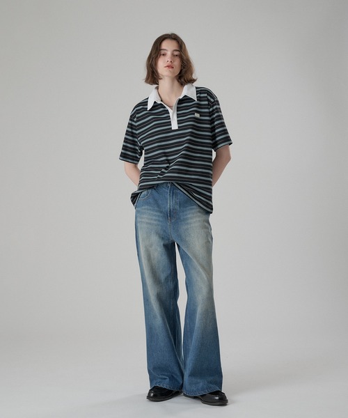 ONCILY(オンシェリー)の「SLIM STRAIGHT DENIM PANTS / スリムストレートデニムパンツ(デニムパンツ・メンズ・ライトブルー/インディゴブルー・SMALL/MEDIUM/LARGE)」の19枚目の写真