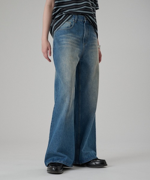 ONCILY(オンシェリー)の「SLIM STRAIGHT DENIM PANTS / スリムストレートデニムパンツ(デニムパンツ・メンズ・ライトブルー/インディゴブルー・SMALL/MEDIUM/LARGE)」の14枚目の写真