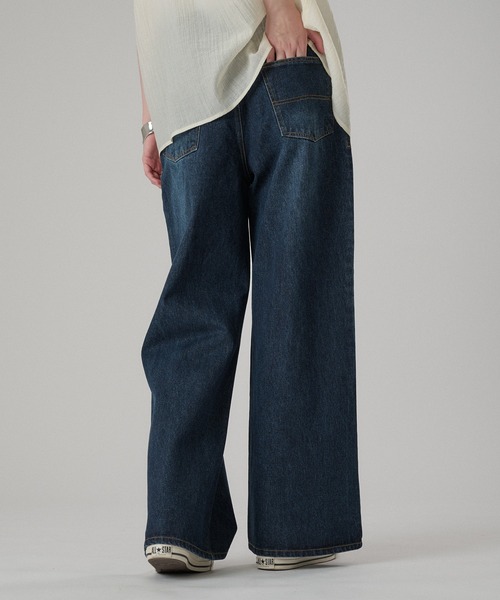 ONCILY(オンシェリー)の「SLIM STRAIGHT DENIM PANTS / スリムストレートデニムパンツ(デニムパンツ・メンズ・ライトブルー/インディゴブルー・SMALL/MEDIUM/LARGE)」の6枚目の写真