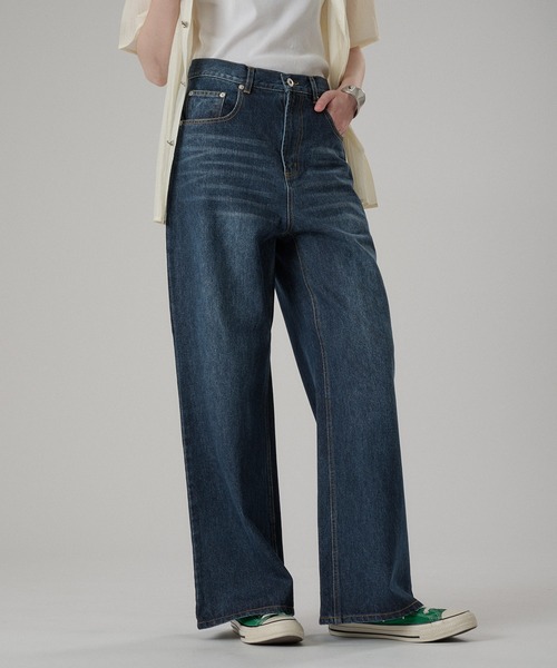 ONCILY(オンシェリー)の「SLIM STRAIGHT DENIM PANTS / スリムストレートデニムパンツ(デニムパンツ・メンズ・ライトブルー/インディゴブルー・SMALL/MEDIUM/LARGE)」の4枚目の写真