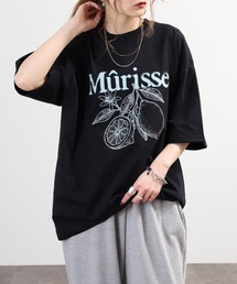 CVC WIDE Crew Neck T-Shirt ステッチ刺繍&レモングラフィックT 半袖