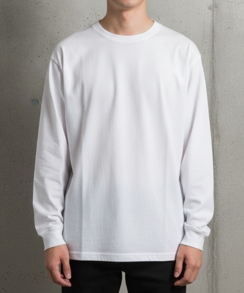 LIFEMAX(ライフマックス)の「【LIFEMAX/ライフマックス】5.6オンスハイグレードロングスリーブTシャツ(ホワイト)/オーバーサイズ 厚手 長袖 無地(Tシャツ/カットソー・メンズ・ホワイト・XX-LARGE)」の1枚目の写真