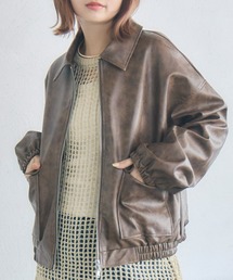 RETRO GIRL（レトロガール）の「WZIPレザーブルゾン（ブルゾン）」