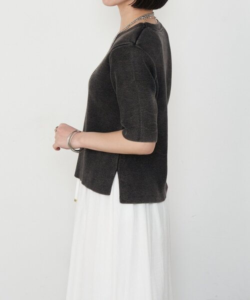 Jena espace merveilleux(ジェナ エスパスメルヴェイユ)の「ケミカルウォッシュニット(ニット/セーター・レディース・ベージュ/ブラック/ブルー・FREE)」の4枚目の写真