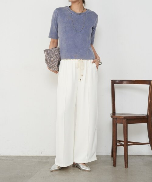 Jena espace merveilleux(ジェナ エスパスメルヴェイユ)の「ケミカルウォッシュニット(ニット/セーター・レディース・ベージュ/ブラック/ブルー・FREE)」の20枚目の写真