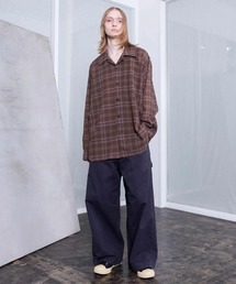 VOAAOV】 RANDOM CRUNCH DENIM Wide Tapered Pants - used（デニム