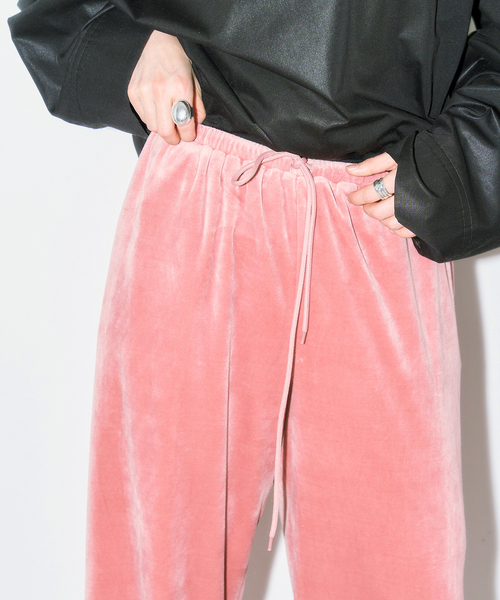 CITYSHOP（シティーショップ）の「VELVET EASY パンツ（その他パンツ・レディース・ブラック/グレー/ピンク・36/38）」の5枚目の写真