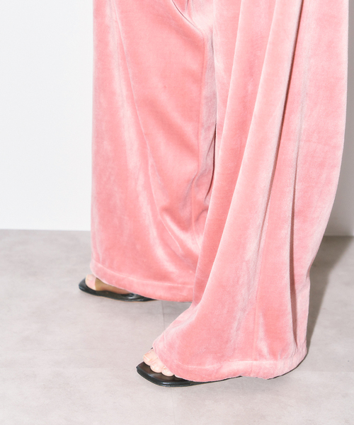 CITYSHOP（シティーショップ）の「VELVET EASY パンツ（その他パンツ・レディース・ブラック/グレー/ピンク・36/38）」の7枚目の写真