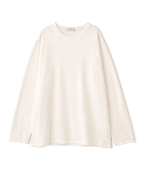 ETRE TOKYO（エトレトウキョウ）の「カットオフソフトスウェットシャツ（スウェット・レディース・グレー/ホワイト/ネイビー・FREE）」の19枚目の写真