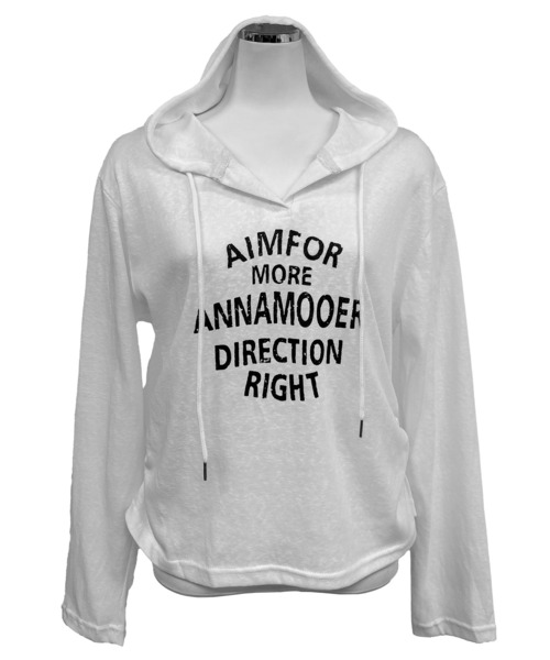 FOLLOWIN(フォロウィン)の「ロゴ ヘンリーネックシャーリングフーディロンT(Tシャツ/カットソー・レディース・ブラック/ホワイト/グレー・FREE)」の19枚目の写真