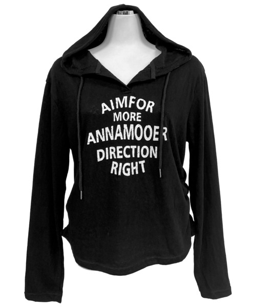 FOLLOWIN(フォロウィン)の「ロゴ ヘンリーネックシャーリングフーディロンT(Tシャツ/カットソー・レディース・ブラック/ホワイト/グレー・FREE)」の20枚目の写真