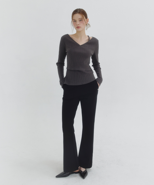 MICANE(ミケーネ)の「ブリナセミフレアスラックス(スラックス・レディース・ブラック・MEDIUM/LARGE/X-LARGE/SMALL/XX-LARGE/X-SMALL)」の3枚目の写真
