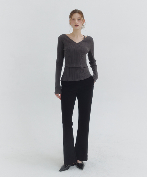 MICANE(ミケーネ)の「ブリナセミフレアスラックス(スラックス・レディース・ブラック・MEDIUM/LARGE/X-LARGE/SMALL/XX-LARGE/X-SMALL)」の4枚目の写真
