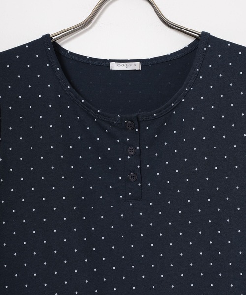 Honeys(ハニーズ)の「裾フリルヘンリートップス(Tシャツ/カットソー・レディース・ホワイト系その他/グレー系その他/ピンク系その他/ネイビー系・L/M/S)」の17枚目の写真