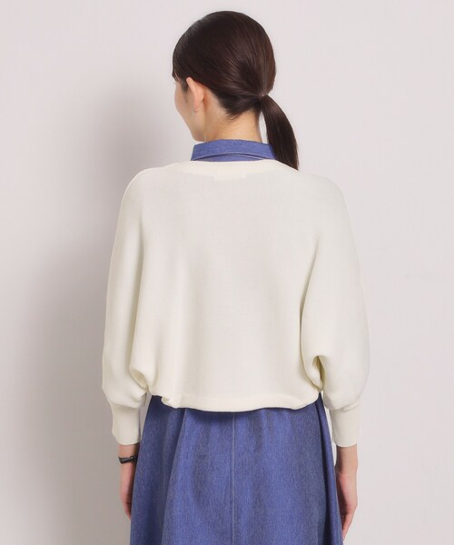 ITS'DEMO（イッツデモ）の「【UVケア／毛玉防止／手洗い可】ニットボレロ（カーディガン/ボレロ・レディース・ネイビー/オフホワイト/ブラック/サンドベージュ・00）」の12枚目の写真