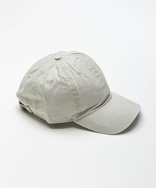 newhattan（ニューハッタン）の「【newhattan】Pigment Dyed Baseball Cap（キャップ・メンズ・ベージュ/バーガンディー/ブルー/ブラック/ライトブルー/サックスブルー/ライラック/スモークピンク・フリー）」の2枚目の写真