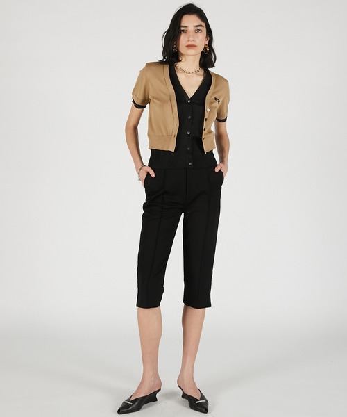 PRANK PROJECT（プランクプロジェクト）の「【2026Summer Pre-Order】サイドフックカプリパンツ / Side Hook Capri Pants（その他パンツ・レディース・チャコールグレー/ブラック・36/38）」の3枚目の写真