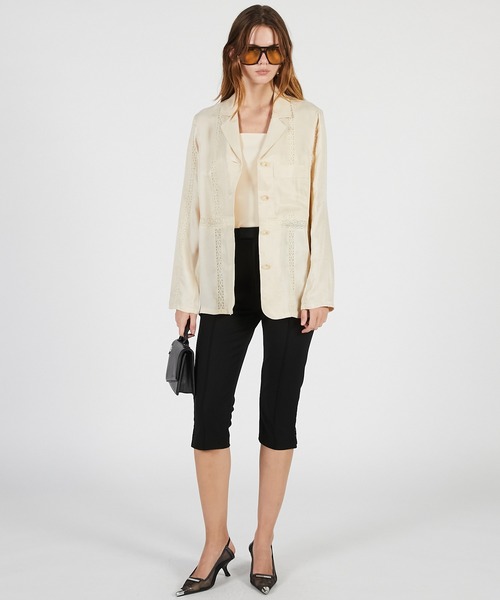 PRANK PROJECT（プランクプロジェクト）の「【2026Summer Pre-Order】サイドフックカプリパンツ / Side Hook Capri Pants（その他パンツ・レディース・チャコールグレー/ブラック・36/38）」の9枚目の写真