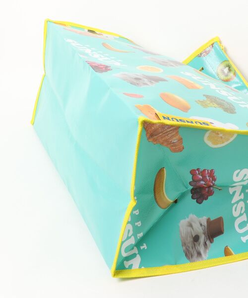 SiNCERE(シンシア)の「〈PUPPET SUNSUN/パペットスンスン〉レジャーシート生地バッグL KVB3(エコバッグ/サブバッグ・レディース・ブルーグリーン・ONE SIZE)」の6枚目の写真