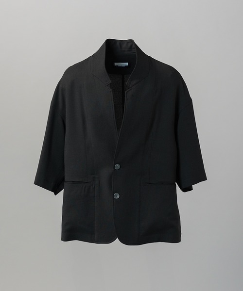 UNISEX Linen Mix Standout Lapel Prime‑Over укороченная рубашка‑жакет MAISON SPECIAL, готова к сетапу