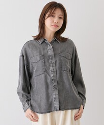 Jayro（ジャイロ）の「パウダーシルクデニムブラウス（シャツ/ブラウス）」