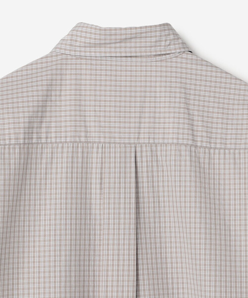DANTON(ダントン)の「DANTON | コットンポプリン 半袖シャツワンピース PLAID WOMEN(シャツワンピース・レディース・ブラウン系その他/グレー系その他/ブラック系その他・36)」の8枚目の写真