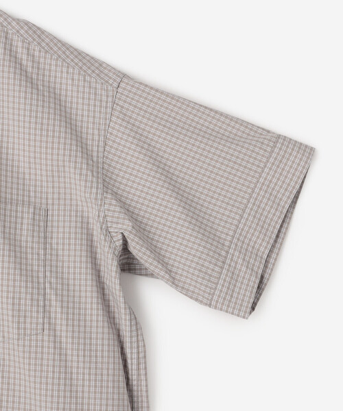 DANTON(ダントン)の「DANTON | コットンポプリン 半袖シャツワンピース PLAID WOMEN(シャツワンピース・レディース・ブラウン系その他/グレー系その他/ブラック系その他・36)」の9枚目の写真