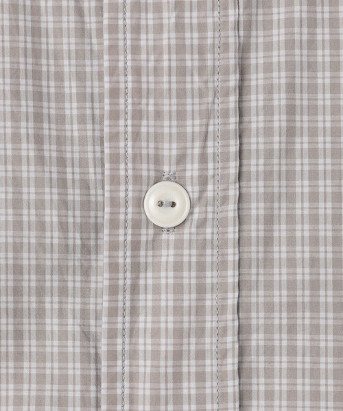 DANTON(ダントン)の「DANTON | コットンポプリン 半袖シャツワンピース PLAID WOMEN(シャツワンピース・レディース・ブラウン系その他/グレー系その他/ブラック系その他・36)」の13枚目の写真
