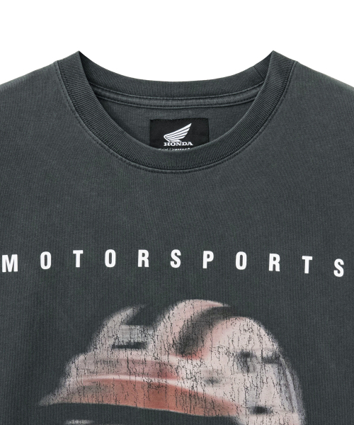 PHYPS MOTORCYCLE（フィップスモーターサイクル）の「Motorsports Helmet Short Sleeve Charcoal（Tシャツ/カットソー・レディース・その他・SMALL/MEDIUM/LARGE/X-LARGE）」の3枚目の写真