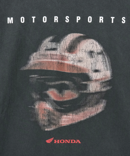PHYPS MOTORCYCLE（フィップスモーターサイクル）の「Motorsports Helmet Short Sleeve Charcoal（Tシャツ/カットソー・レディース・その他・SMALL/MEDIUM/LARGE/X-LARGE）」の4枚目の写真