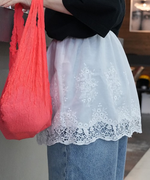 Kotoe(コトエ)の「フラワー刺繍レーススカート(スカート・レディース・ホワイト・FREE)」の1枚目の写真